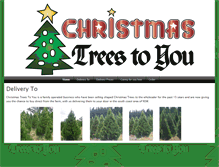 Tablet Screenshot of christmastreestoyou.com.au